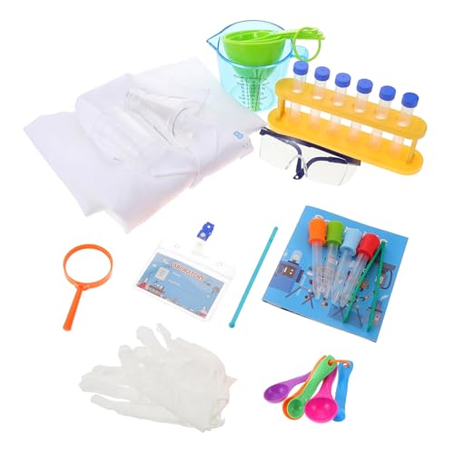 VANZACK Experimentierkasten für Chemie Labor Kit für Wissenschaftliche Experimente Lernspielzeug für Kleine Wissenschaftler Geeignet für Rollenspiele und Schulkurse Farbe Zufällige Farbe von VANZACK