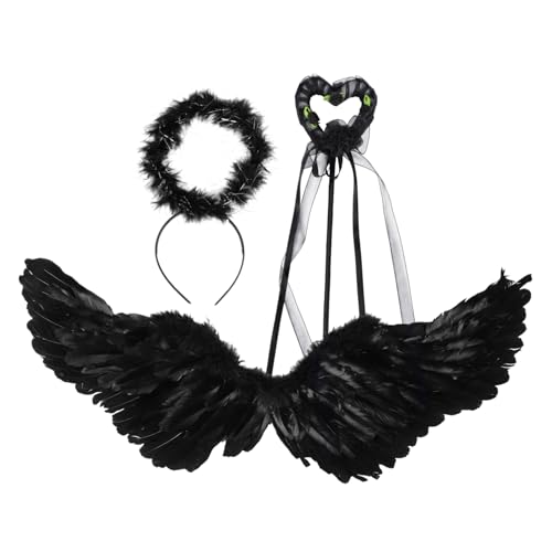 VANZACK Exquisites Teufelsflügel Kostüm Halloween Cosplay Schwarz Mittlere Robust Faltbar Stilvoll für Party VANZACK Exquisites Teufelsflügel Kostüm Halloween Cosplay Schwarz Mittlere Robust Faltbar Stilvoll für Party von VANZACK