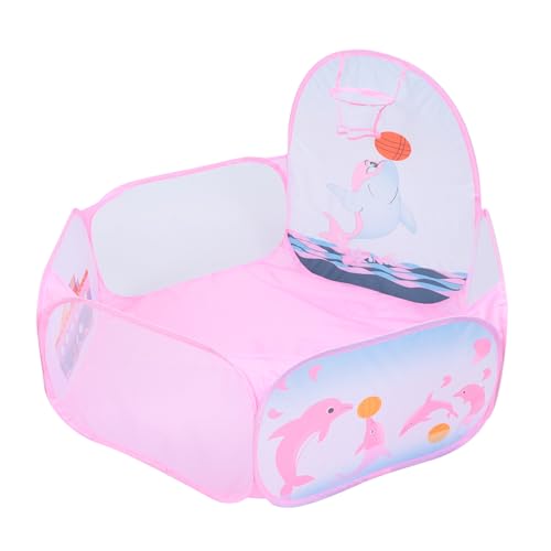 VANZACK Faltbares Spielzelt Pool mit Delfin Motiv Tragbarer Basketball Spielpool für Junge Mädchen Robustes Polyester Leichter Abbau für Indoor und Outdoor Spielspaß VANZACK Faltbares Spielzelt Pool mit Delfin Motiv Tragbarer Basketball Spielpool für Junge Mädchen Robustes Polyester Leichter Abbau für Indoor und Outdoor Spielspaß von VANZACK