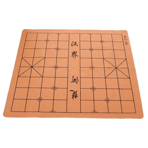 VANZACK Faltschachbrett Doppelseitig aus Veloursstoff Faltbares Chinesisches Xiangqi und Weiqi Spielbrett Tragbar für Schüler und Erwachsene Stilvolles Vielseitiges Reise Schachmatten von VANZACK