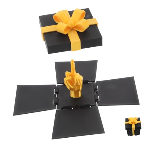 VANZACK Feiertags-Goody-Box, Neuartiger Mittelfinger in Einer Box, Weihnachts-leckerei-Box, Paketbox Für Erwachsene, Lustige Weihnachtsbox Für Urlaubspartys, Feiertage, Schwarz VANZACK Feiertags-Goody-Box, Neuartiger Mittelfinger in Einer Box, Weihnachts-leckerei-Box, Paketbox Für Erwachsene, Lustige Weihnachtsbox Für Urlaubspartys, Feiertage, Schwarz von VANZACK