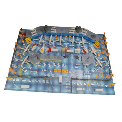 VANZACK Flugzeugmodell Spielzeuganzug Flugzeugspielzeug Spielzeugflugzeug Frachtflugzeug Flughafen Spielset Flugzeug Spielzeugmodell Spielzeugflugzeug Flughafen Flughafenmodell von VANZACK