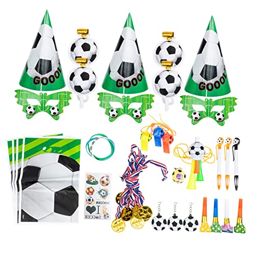 VANZACK Fußball Mitgebsel für Partys Teiliges Set mit Armbändern und Cheer Requisiten für Fußballfans für Fußballwettbewerbe und Feiern von VANZACK
