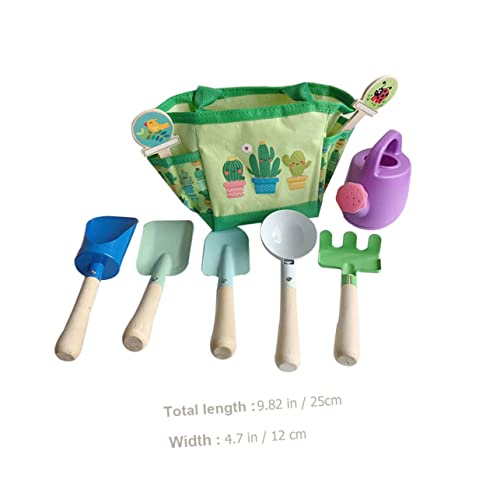 VANZACK Gartenspielzeug Gartengeräte Set mit Gießkanne Leichtes Tragbares Pflanzwerkzeug für Kleinkinder Fördert Kreativität und Spielerisches Lernen im Garten Draußen von VANZACK