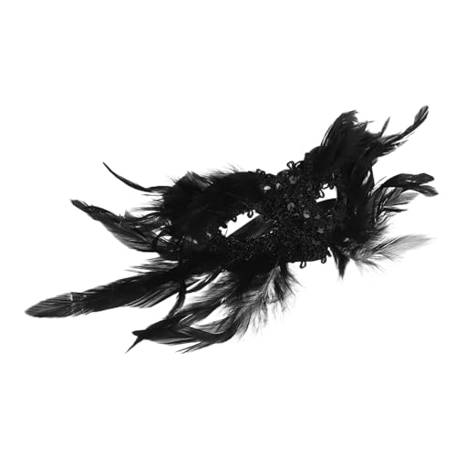 VANZACK Gothic Federhalbsmaske Damen Masquerade Ballmasken mit Pailletten und Komfortablem Sitz für Kostüm und Themenpartys Halloween Cosplay VANZACK Gothic Federhalbsmaske Damen Masquerade Ballmasken mit Pailletten und Komfortablem Sitz für Kostüm und Themenpartys Halloween Cosplay von VANZACK
