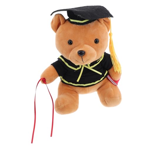 VANZACK Graduation Bear Plüschtier Doktorhut Kuscheltier Vielseitig als Kissen Dekoration für und von VANZACK