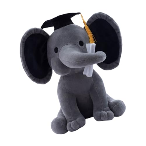 VANZACK Graduation Elefant Plüschtier mit Doktorhut Weiches Kuscheltier Schadstofffrei Geruchlos Dekoratives Abschlussgeschenk für Zuhause Niedliches Desktop VANZACK Graduation Elefant Plüschtier mit Doktorhut Weiches Kuscheltier Schadstofffrei Geruchlos Dekoratives Abschlussgeschenk für Zuhause Niedliches Desktop von VANZACK