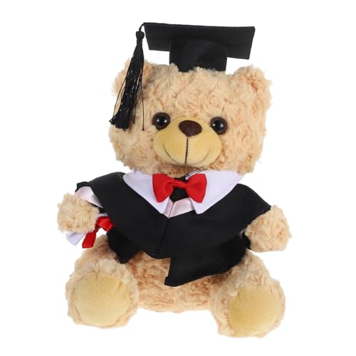 VANZACK Graduierungsbär Plüschfigur mit Doktorhut und Süßes Kuscheltier für Abschlussparty Vielseitig Einsetzbar als Dekoration Kissen zur Graduierung VANZACK Graduierungsbär Plüschfigur mit Doktorhut und Süßes Kuscheltier für Abschlussparty Vielseitig Einsetzbar als Dekoration Kissen zur Graduierung von VANZACK