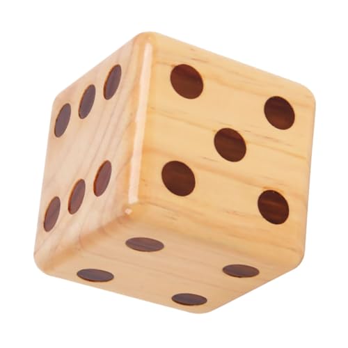 VANZACK Großer Holzspielwürfel aus Massivem Holz Langlebig Leicht für Tischspiel Party Spielwürfel Pädagogisches für Zuhause und Schule Geeignet von VANZACK