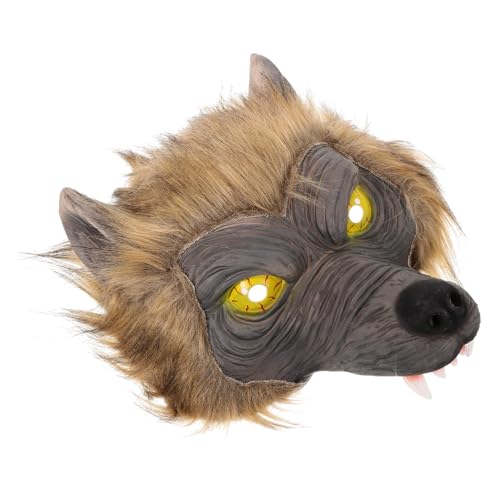 VANZACK Gruselige Wolfsmaske für Erwachsene Halloween Kostüm Party Dekorative Outdoor Wolfskopf für Karneval Cosplay VANZACK Gruselige Wolfsmaske für Erwachsene Halloween Kostüm Party Dekorative Outdoor Wolfskopf für Karneval Cosplay von VANZACK