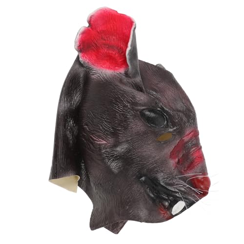 VANZACK Halbgesichts-maus-maske Tierkostüm Zubehör Leichte Atmungsaktive Rattenmaske für Erwachsene Halloween Karneval Cosplay Tierparty Requisite von VANZACK