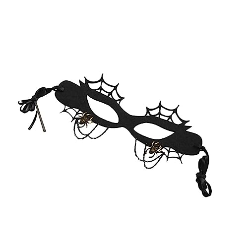 VANZACK Halbmaske Filz mit Elegantem Spinnennetz Design für Kostümpartys Maskeraden und Festivals für Erwachsene Leicht und zu Tragen VANZACK Halbmaske Filz mit Elegantem Spinnennetz Design für Kostümpartys Maskeraden und Festivals für Erwachsene Leicht und zu Tragen von VANZACK