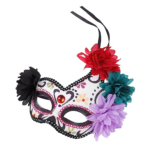 VANZACK Halloween Cosplay Maske Piece mit Blumendekor Gruselig Lustige für Karneval Party und Kostüm Einzigartiges Design für Erwachsene VANZACK Halloween Cosplay Maske Piece mit Blumendekor Gruselig Lustige für Karneval Party und Kostüm Einzigartiges Design für Erwachsene von VANZACK