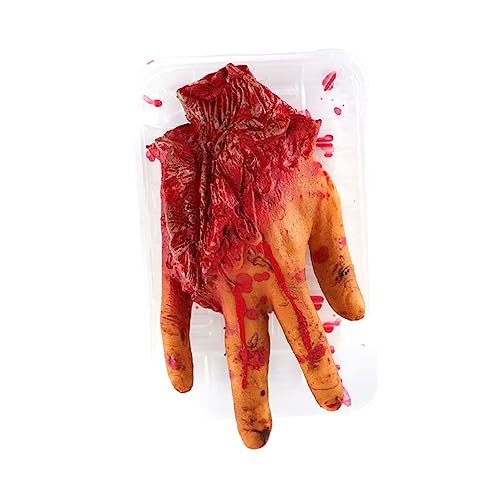 VANZACK Halloween Deko Simulation Abgetrennter Finger Gruselige Künstliche Menschenorgane Für Haunted House Party Blutige Horror Requisite Wiederverwendbar von VANZACK