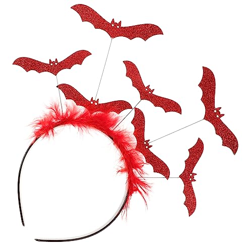 VANZACK Halloween Fledermaus Haarreif Cosplay Kopfband mit und Halloween Party Zubehör für Kostüm Gruseliges Accessoire für Hexen und Karneval Einheitsgröße von VANZACK