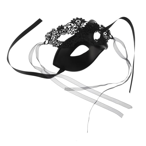 VANZACK Halloween Halbgesichts Spitzenmasken für Venezianische Schwarze Masquerade Ball Masken mit Blumenmuster Komfortabel Vielseitig für Karneval Party Fest VANZACK Halloween Halbgesichts Spitzenmasken für Venezianische Schwarze Masquerade Ball Masken mit Blumenmuster Komfortabel Vielseitig für Karneval Party Fest von VANZACK