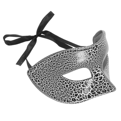 VANZACK Halloween Halbgesichtsmaske aus Kunststoff Gruselige Masquerade Maske für Erwachsene Leichtes Komfortables Party Karnevalkostüm mit Verblassfesten Farben und Langlebigem Design von VANZACK