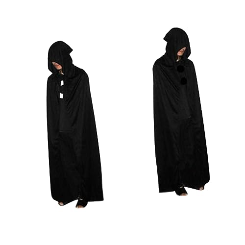 VANZACK Halloween Kostüm Umhang mit Schwarzer Todesumhang für Cosplay Unisex für Kostümpartys Rollenspiele Gruselige Fotoshootings VANZACK Halloween Kostüm Umhang mit Schwarzer Todesumhang für Cosplay Unisex für Kostümpartys Rollenspiele Gruselige Fotoshootings von VANZACK