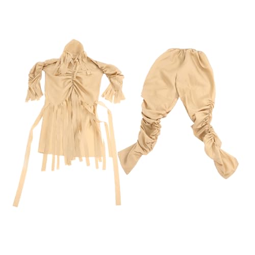 VANZACK Halloween Mumienkostüm Beige Ganzkörper Masquerade Showkostüm für Erwachsene und Atmungsaktiv mit Zerrissenen Stoffstreifen Einheitsgröße für Kostümpartys und Bühnenauftritte VANZACK Halloween Mumienkostüm Beige Ganzkörper Masquerade Showkostüm für Erwachsene und Atmungsaktiv mit Zerrissenen Stoffstreifen Einheitsgröße für Kostümpartys und Bühnenauftritte von VANZACK