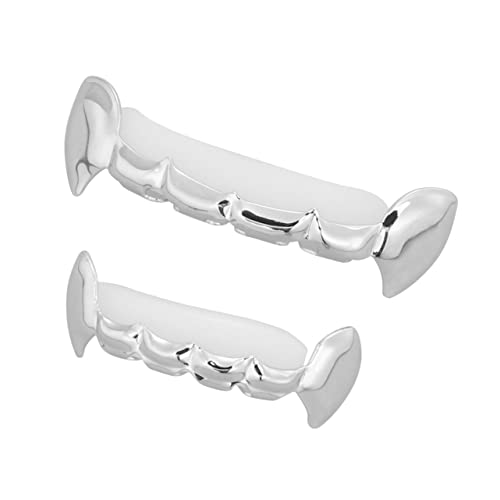 VANZACK Halloween Vampir Zähne Silber Gefälschte Zähne Modell Für Erwachsene Kostüm Party Requisiten Lustige Zombie Fangzähne Zubehör VANZACK Halloween Vampir Zähne Silber Gefälschte Zähne Modell Für Erwachsene Kostüm Party Requisiten Lustige Zombie Fangzähne Zubehör von VANZACK