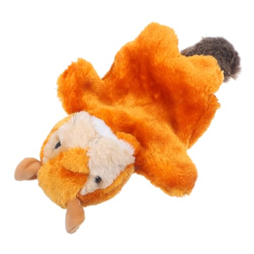 VANZACK Handpuppe Aus Plüsch Kreatives Eltern Junge Mädchen Realistische Gefüllte Marionette Für Rollenspiele Und Lernaktivitäten Braune Farbe von VANZACK