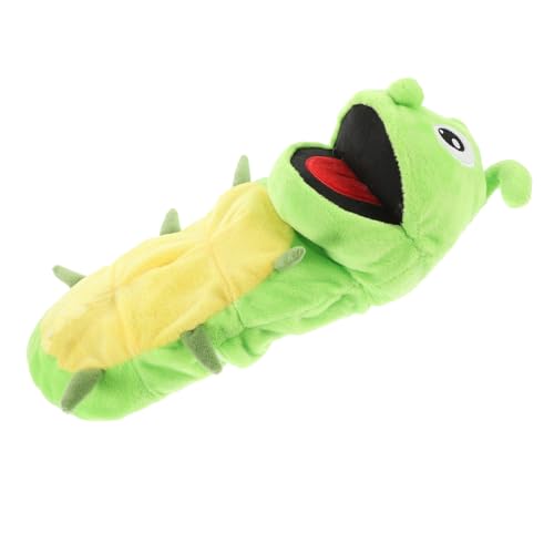 VANZACK Handpuppe Raupe Plüschspielzeug Interaktive Handpuppe Für Geschichtenerzähler Niedliches Plüschtier Für Erwachsene von VANZACK