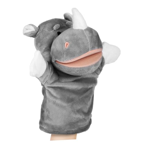 VANZACK Handpuppe Rhinozeros Plüsch Tierpuppe für Geschichtenerzählen und Rollenspiele für Unterricht und Kreative Aktivitäten Plüsch Gefertigt VANZACK Handpuppe Rhinozeros Plüsch Tierpuppe für Geschichtenerzählen und Rollenspiele für Unterricht und Kreative Aktivitäten Plüsch Gefertigt von VANZACK