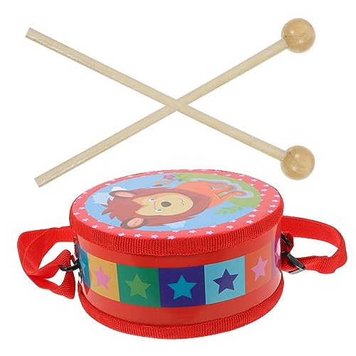 VANZACK Handtrommel Set Percussion Instrument Tragbar mit Drumstick Abgerundetes Robustes und Kunststoffmaterial Fördert Sensorische Entwicklung Hand Auge Koordination für Kleinkinder und VANZACK Handtrommel Set Percussion Instrument Tragbar mit Drumstick Abgerundetes Robustes und Kunststoffmaterial Fördert Sensorische Entwicklung Hand Auge Koordination für Kleinkinder und von VANZACK