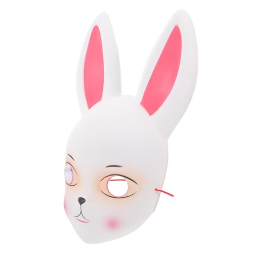 VANZACK Hasenohren Maske Bunny Mask Cosplay Halbgesichtsmaske Weiß Leicht und Für Halloween Karneval Party Festliche Verkleidung VANZACK Hasenohren Maske Bunny Mask Cosplay Halbgesichtsmaske Weiß Leicht und Für Halloween Karneval Party Festliche Verkleidung von VANZACK