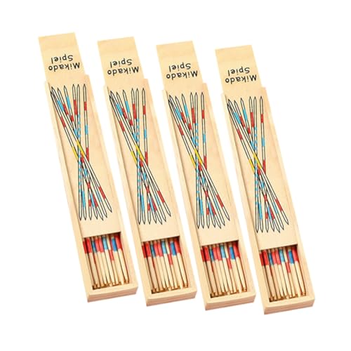 VANZACK Hölzerne Pick Up Sticks Klassisches Geschicklichkeitsspiel Für Lernspielzeug Aus Holz Für Familien Und Tischspiele Nostalgisches Für Mehrere Spieler von VANZACK