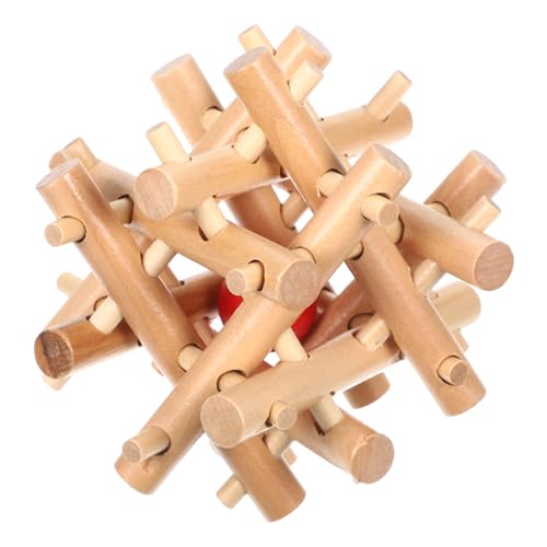 VANZACK Hölzernes Gehirn Puzzle Intelligentes Holzrätsel Für Erwachsene Holzverriegelungsrätsel Toy Fördert Logisches Und Problemlösungsfähigkeiten von VANZACK