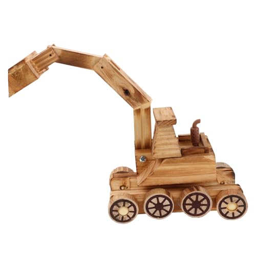 VANZACK Holz Bagger Modell Baustellenfahrzeug mit Funktionalen Detailreiches Konstruktionsspielzeug für Jungen und Mädchen Interaktives Lernspielzeug und Sammlerstück VANZACK Holz Bagger Modell Baustellenfahrzeug mit Funktionalen Detailreiches Konstruktionsspielzeug für Jungen und Mädchen Interaktives Lernspielzeug und Sammlerstück von VANZACK
