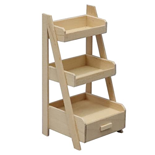 VANZACK Holz Blumenständer Regal für Puppenhaus Dreischichtiges Mini Hauszubehör aus Hochwertigem Holz für Kleine Pflanzen und Dekoratives Lagerregal VANZACK Holz Blumenständer Regal für Puppenhaus Dreischichtiges Mini Hauszubehör aus Hochwertigem Holz für Kleine Pflanzen und Dekoratives Lagerregal von VANZACK