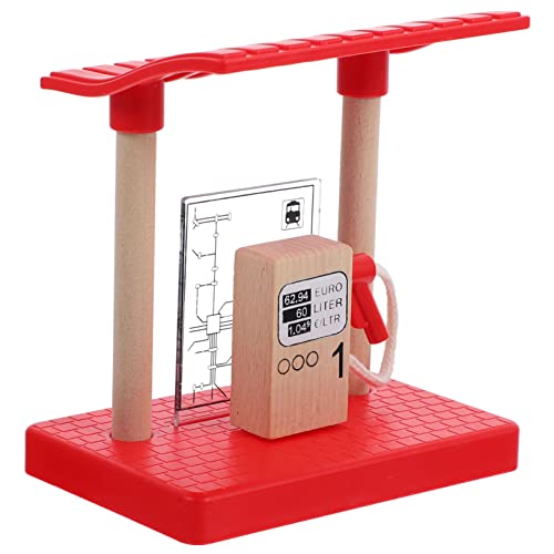 VANZACK Holz Eisenbahn Zubehör Gasstation Modell Bahnszene Bauen Pädagogisch Sicher Glatt Poliert Holzspielzeug VANZACK Holz Eisenbahn Zubehör Gasstation Modell Bahnszene Bauen Pädagogisch Sicher Glatt Poliert Holzspielzeug von VANZACK