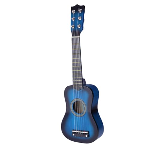 VANZACK Holz Gitarre Für Kindergitarre Blau Pädagogisches Musikinstrument Aus Holz Lernspielzeug Für Kleine Musiker Für Kreative von VANZACK