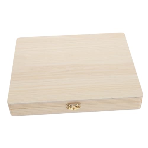 VANZACK Holz Glasobjektträger Box Robustes Lehrpräparat Geräumige Aufbewahrung für Mikroskop Schnittproben Praktische Holzbox für Labor und Unterrichtszwecke von VANZACK