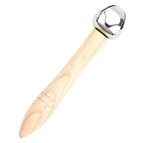 VANZACK Holz Handrassel Runde Holz Glocke Mit Jingle Handspielzeug Für Kleinkinder Fördert Die Frühkindliche Entwicklung Und Motorische Fähigkeiten Kinderspielzeug von VANZACK