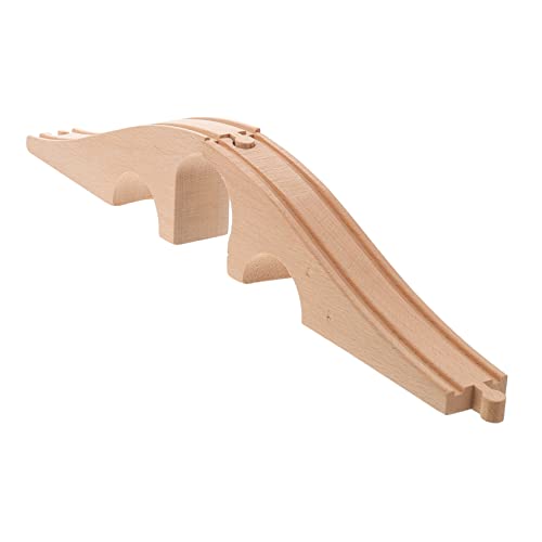 VANZACK Holz Modularer Zug Schienenbau Mit Brücke Kreatives Bahngleis Für Pädagogisches Für Jungen Für Kleine Eisenbahnfans VANZACK Holz Modularer Zug Schienenbau Mit Brücke Kreatives Bahngleis Für Pädagogisches Für Jungen Für Kleine Eisenbahnfans von VANZACK