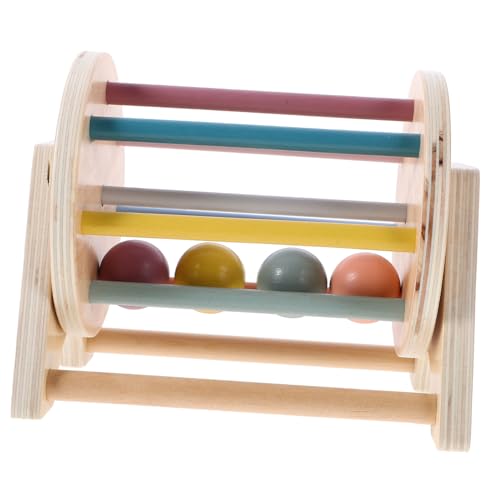VANZACK Holz Montessori Für Textiltrommel Feinmotorikspielzeug Sinnesspielzeug Für Junge Mädchen Lernspielzeug Hand Augen Koordination Und Logischem Ab von VANZACK