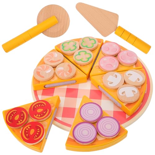 VANZACK Holz Pizza Spielzeugset Für Realistisches Schneide Für Rollenspiele Der Spielküche Fördert Motorische Fähigkeiten Verpackung VANZACK Holz Pizza Spielzeugset Für Realistisches Schneide Für Rollenspiele Der Spielküche Fördert Motorische Fähigkeiten Verpackung von VANZACK