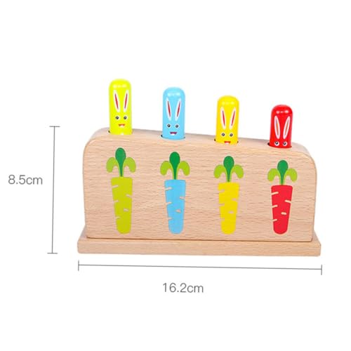 VANZACK Holz Pop Up Spielset für Buntes Cartoon Wurfspiel Farberkennung und Hand Auge Koordination Sicheres Lernspielzeug mit Glatter Oberfläche Altersgerechtes Kognitives Motorikspielzeug VANZACK Holz Pop Up Spielset für Buntes Cartoon Wurfspiel Farberkennung und Hand Auge Koordination Sicheres Lernspielzeug mit Glatter Oberfläche Altersgerechtes Kognitives Motorikspielzeug von VANZACK