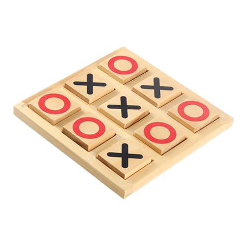 VANZACK Holz Raster Toe Spiel für Interaktives Lernspielzeug Sicheres Tragbares Familienspiel Kompaktes Logikspiel für Kinderzimmer und Partyspaß VANZACK Holz Raster Toe Spiel für Interaktives Lernspielzeug Sicheres Tragbares Familienspiel Kompaktes Logikspiel für Kinderzimmer und Partyspaß von VANZACK