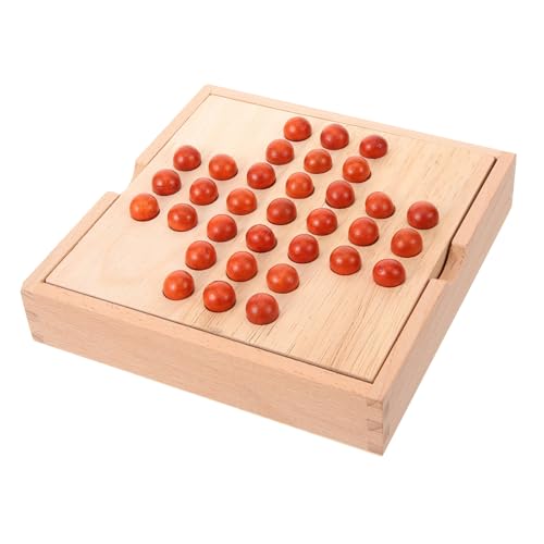 VANZACK Holz Schachspiel für Doppelspieler Lernspielzeug Hand Auge Koordination Frühe Bildung Buntes Interaktives Strategiespiel von VANZACK