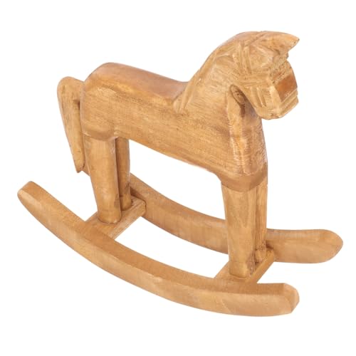 VANZACK Holz Schaukelpferd Ornament Vintage Handgefertigt Kinderzimmer Deko Kreativ Wohnzimmer Büro Kunstobjekt VANZACK Holz Schaukelpferd Ornament Vintage Handgefertigt Kinderzimmer Deko Kreativ Wohnzimmer Büro Kunstobjekt von VANZACK