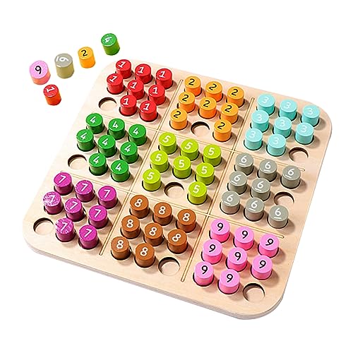 VANZACK Holz Sudoku mit Langlebiges Logikspiel für Fördert Konzentration und Intelligenz Pädagogisches Denkspiel für Frühkindliche Bildung und Gehirntraining VANZACK Holz Sudoku mit Langlebiges Logikspiel für Fördert Konzentration und Intelligenz Pädagogisches Denkspiel für Frühkindliche Bildung und Gehirntraining von VANZACK