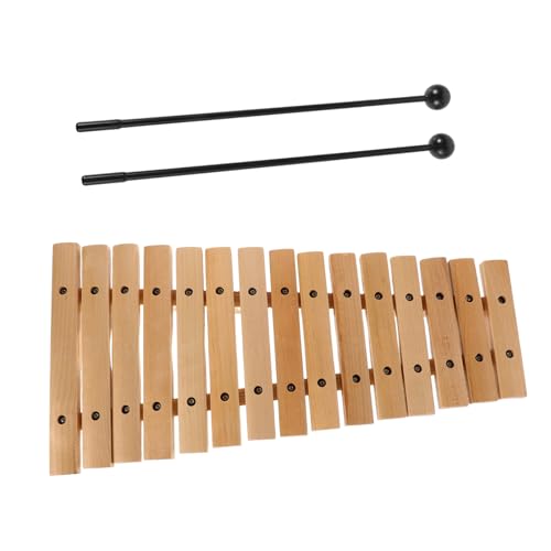 VANZACK Holz Xylophon Montessori Lernspielzeug mit Schlägeln für Kleinkinder Robustes Orff Instrument Musikalischen Früherziehung und Sensorischen Entwicklung Vielseitiges Musikset für von VANZACK