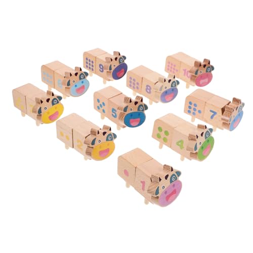 VANZACK Holzbausteine Stapelbares Balancespielzeug aus Sicherem Massivholz Fördert Konzentration Kreativität und Feinmotorik Pädagogisches Lernspielzeug für Kleinkinder Ab Jahr von VANZACK
