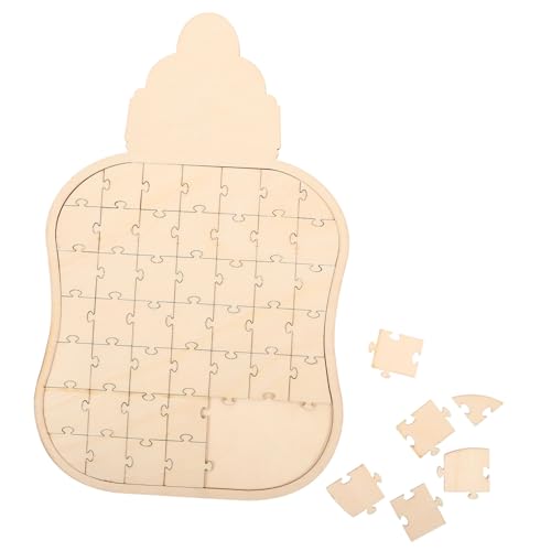 VANZACK Holzflaschenrätsel kinderspiele kreatives holzspielzeug Bastelset Frühpädagogisches Puzzles aus Holz Vorschulrätsel Kinderpuzzle hölzern von VANZACK