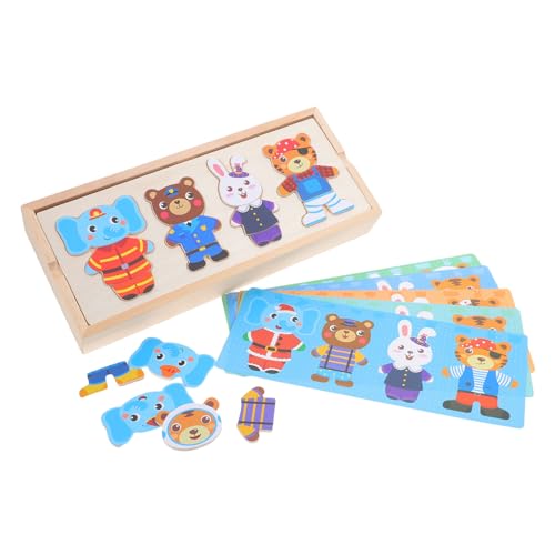 VANZACK Holzpuzzle DIY Holz Tier Anziehspielzeug Hand Auge Koordination Lernspielzeug Ab Jahren Pädagogisches Holzspielzeug mit Glatten Kanten und Sicherer Oberfläche für Zuhause und VANZACK Holzpuzzle DIY Holz Tier Anziehspielzeug Hand Auge Koordination Lernspielzeug Ab Jahren Pädagogisches Holzspielzeug mit Glatten Kanten und Sicherer Oberfläche für Zuhause und von VANZACK