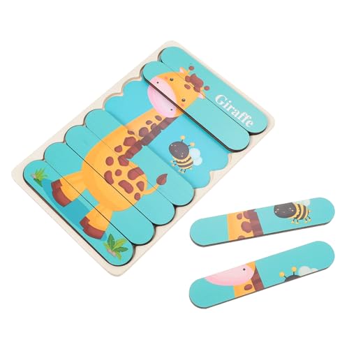 VANZACK Holzpuzzle Doppelseitige Lernspiele mit Zebra und Giraffe Großes Steckpuzzle für Kleinkinder Kognitiven Fähigkeiten Gedächtnis und Hand Auge Koordination Sicher und Spielerisch VANZACK Holzpuzzle Doppelseitige Lernspiele mit Zebra und Giraffe Großes Steckpuzzle für Kleinkinder Kognitiven Fähigkeiten Gedächtnis und Hand Auge Koordination Sicher und Spielerisch von VANZACK